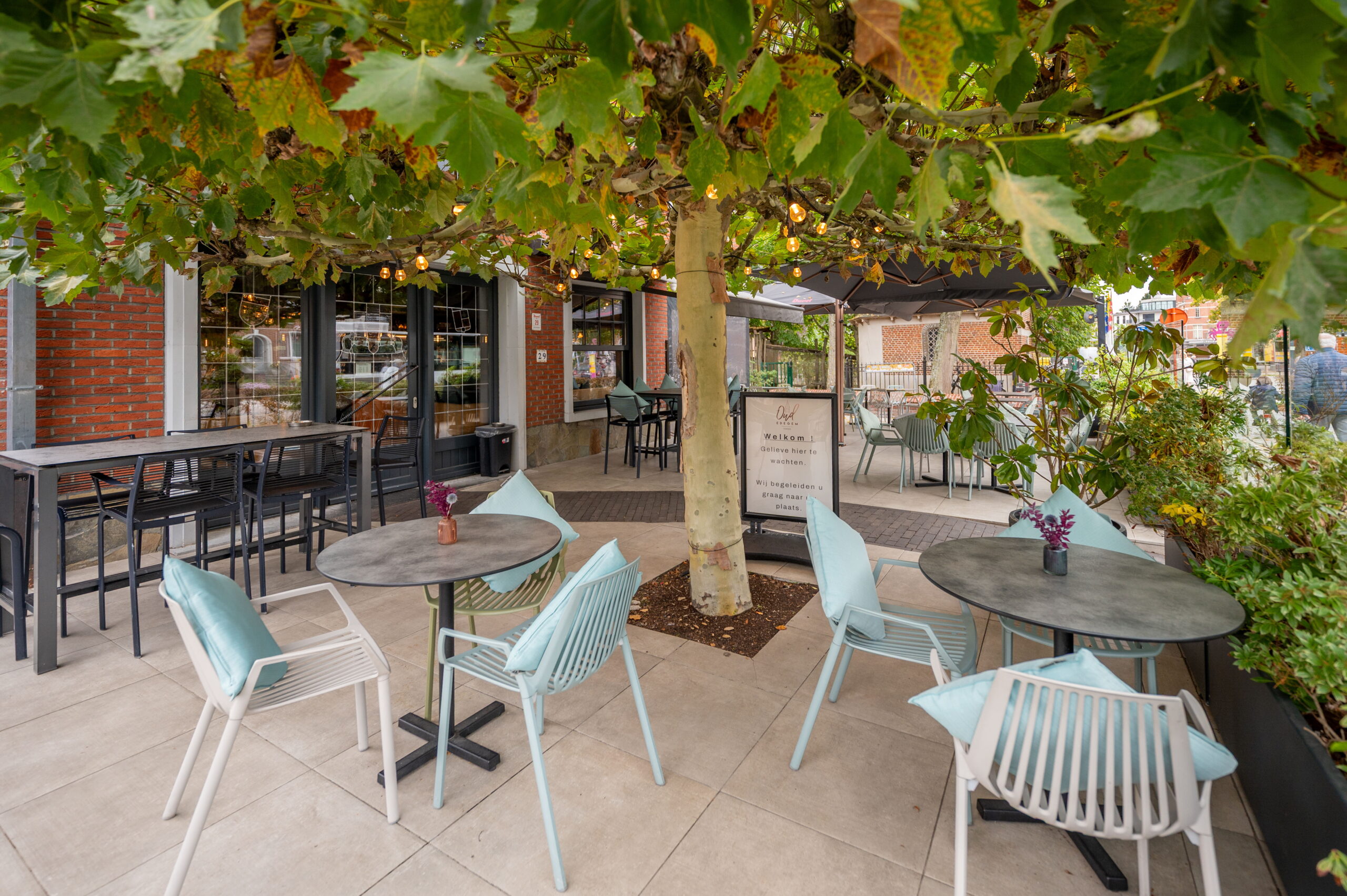 Terras aan het Gemeenteplein
